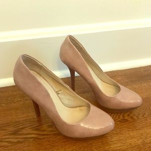 Bershka pink & brown high heel shoes